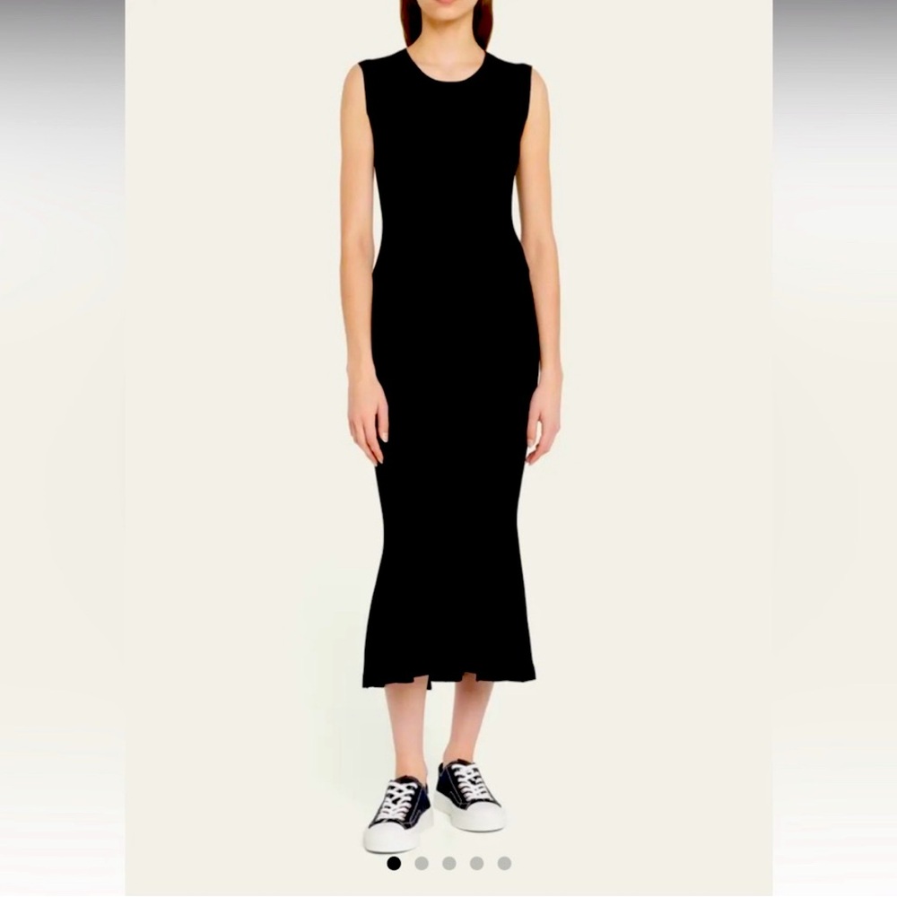 Norma Kamali Black Fishtail dress xs